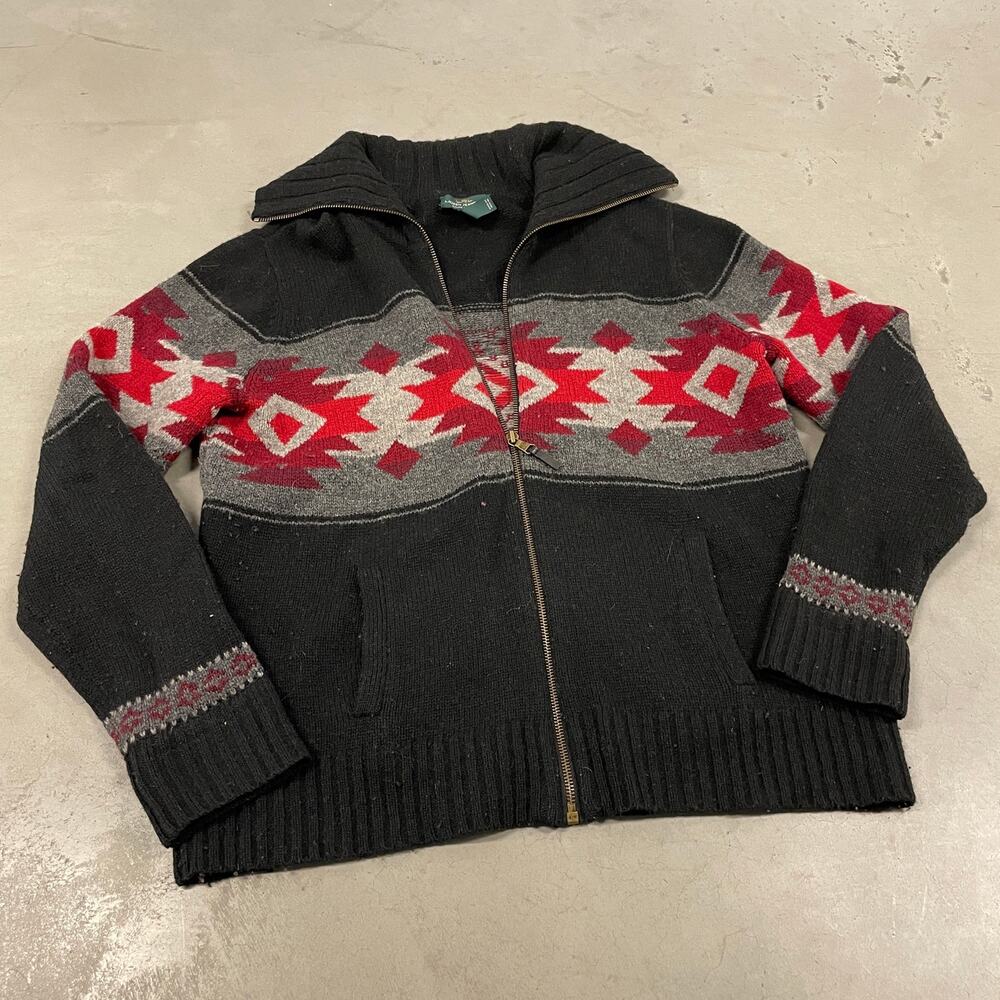 Vintage polo Ralph Lauren patterned cardigan sweater